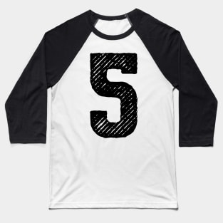 Rough Number 5 Baseball T-Shirt